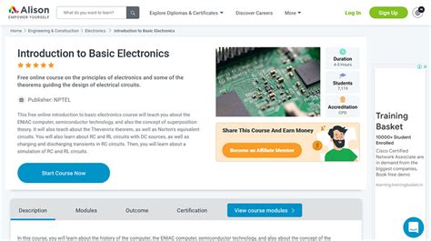 free online electronics courses with certification|Introduction to Electronics .